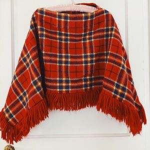 🍂🍁Vintage Fringe Poncho🍁🍂